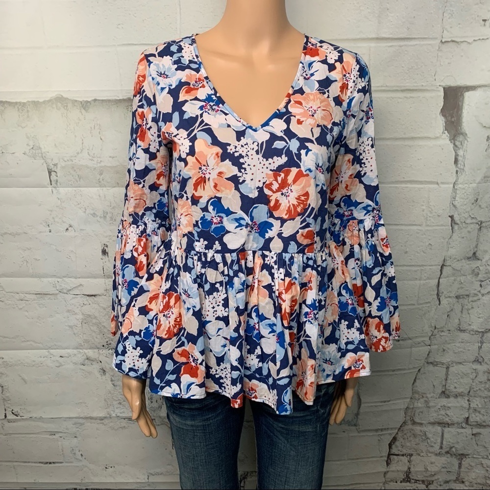 Jane and Delancey Floral Top